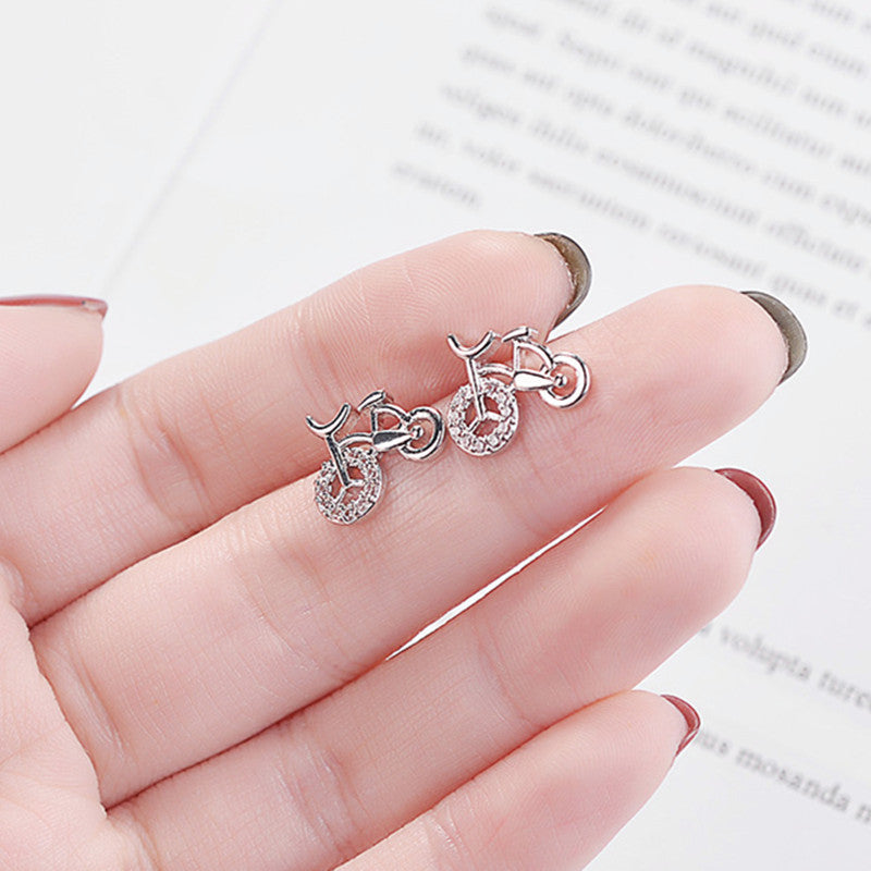 Sweet bicycle earrings