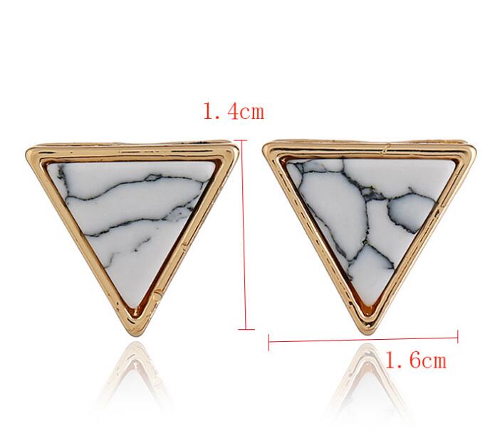 Marble Geometric Earrings