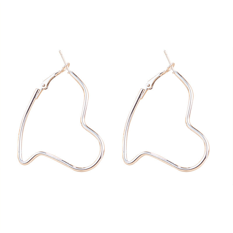 New Simple Love Exaggerated Earrings