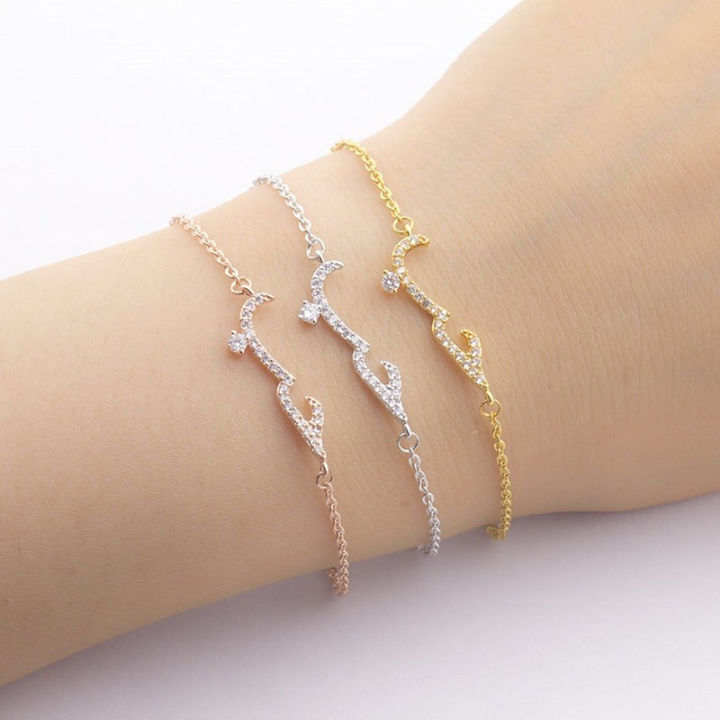 Declaration of Love Crystal Chain Bracelet