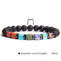 Natural Stone Bead Bracelet Men's Square Emperor Stone Charm Bracelet