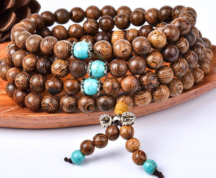 Natural chicken wings wooden beads bracelet