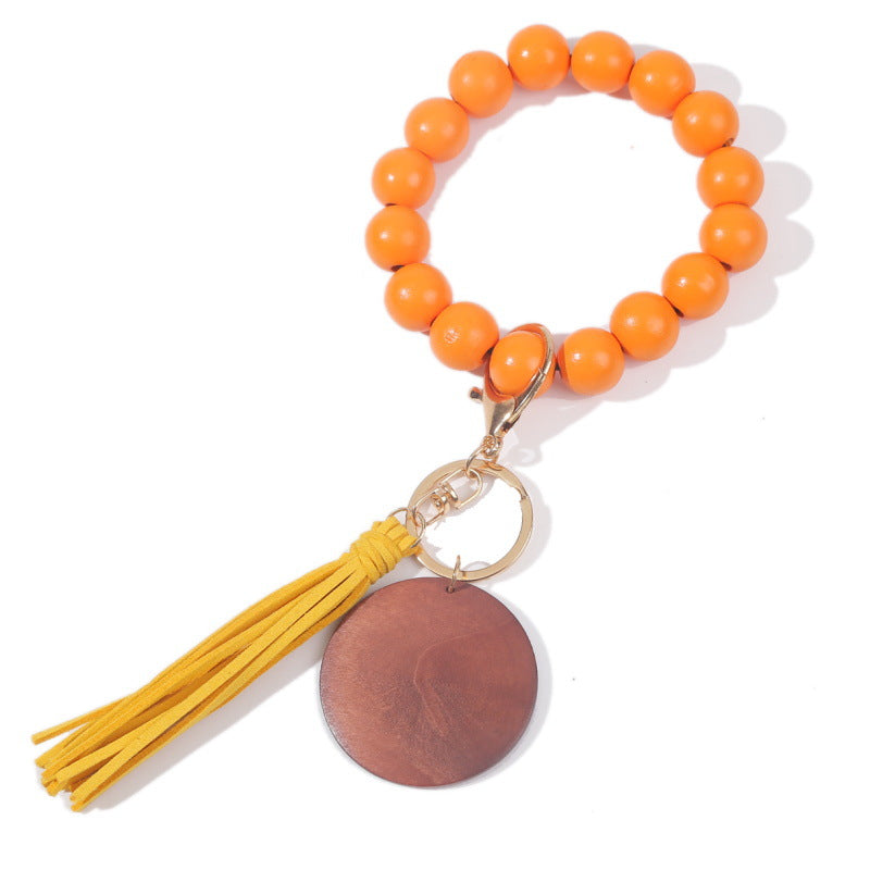 Korea Velvet Tassel Bracelet Keychain DIY