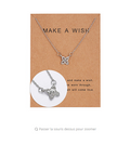 New hot star paper card necklace series Multi-set diamond pendant clavicle chain Women's personalized jewelry wholesale