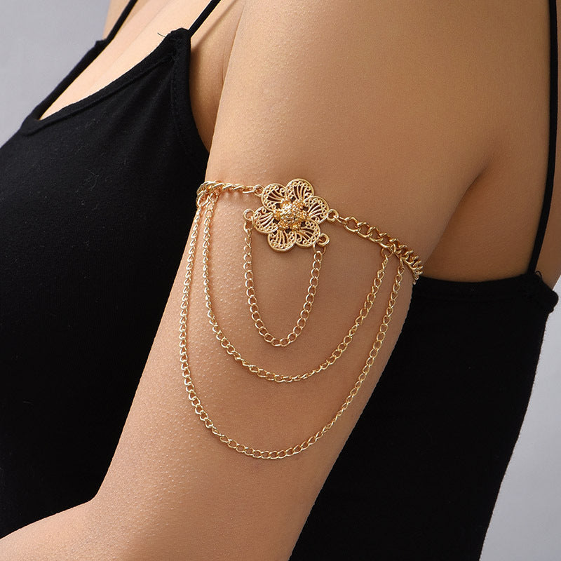 Creative Multi-layer Flower Arm Chain Europe And America