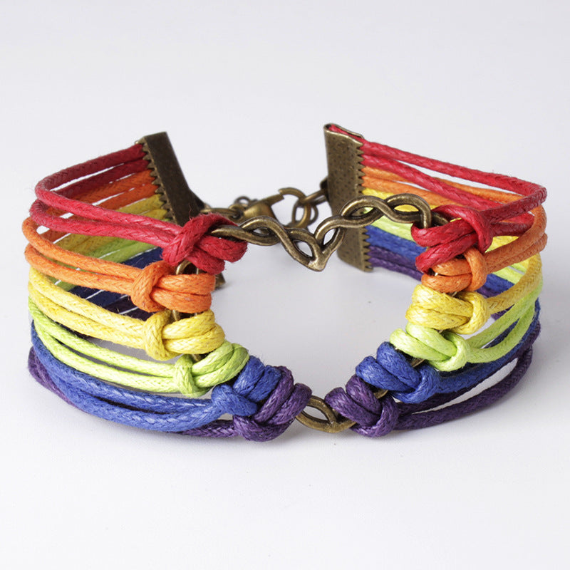 Six-color rainbow bracelet