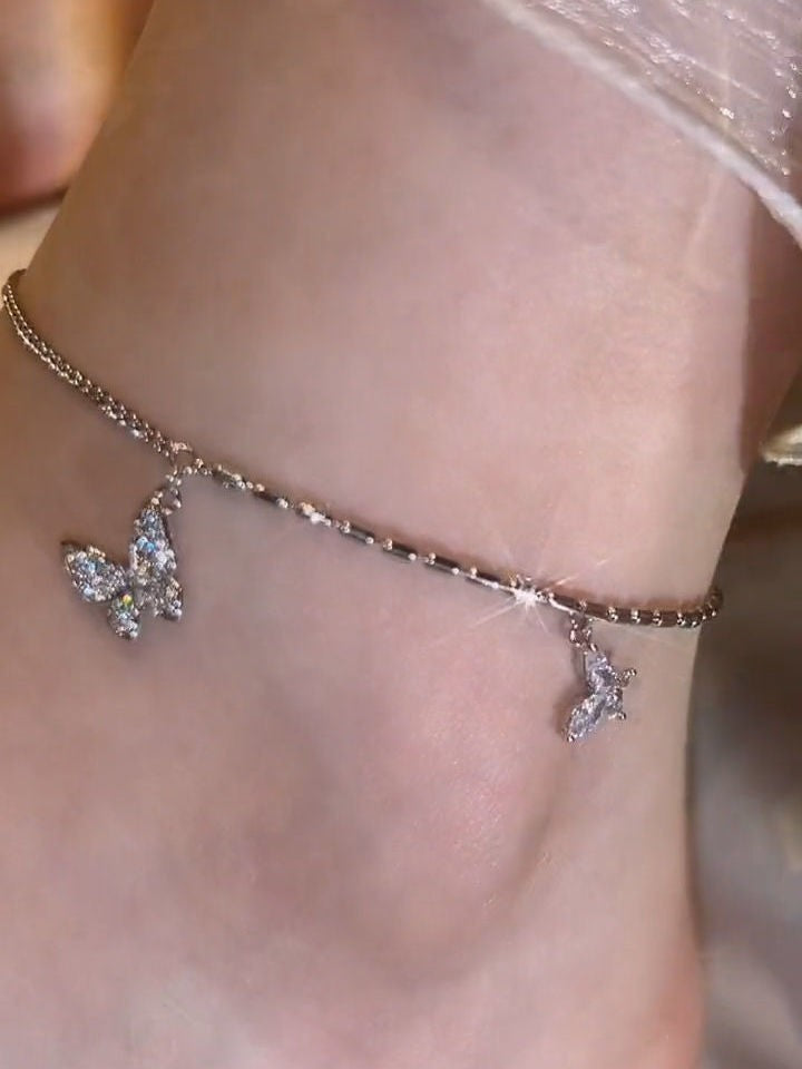 Niche Butterfly Anklet Design Cold Style Light Luxury