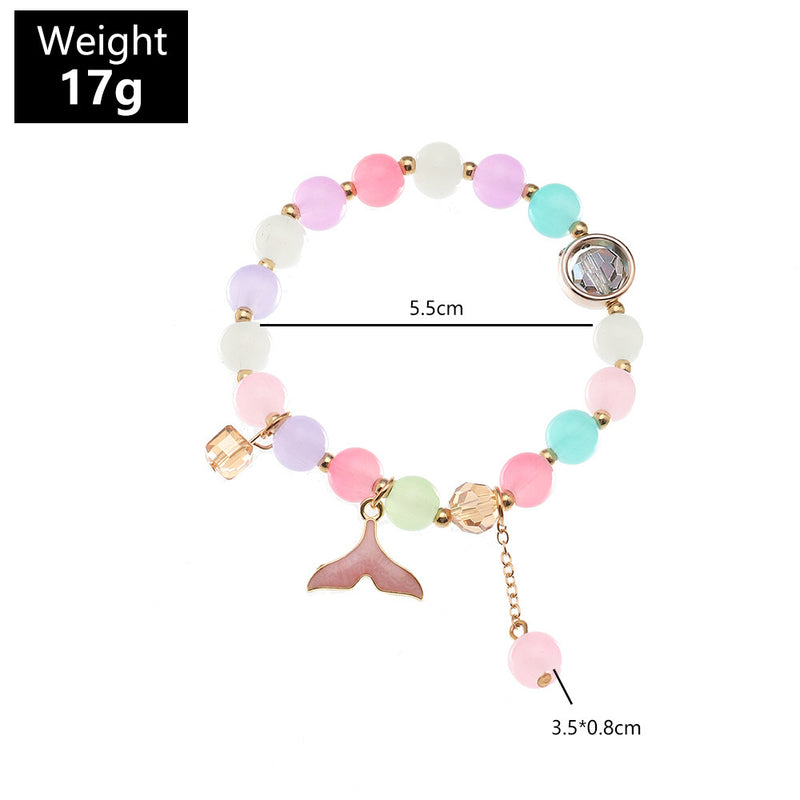 Bohemian Style Colorful Crystal Fishtail Bracelet