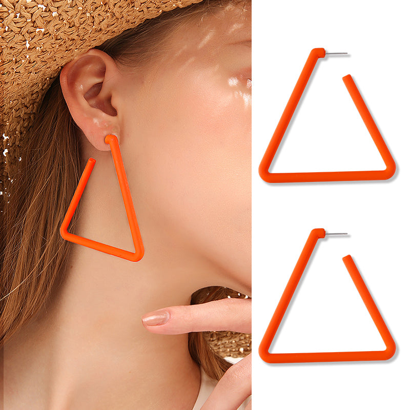 Exaggerated Geometric Large Earrings Personality Long