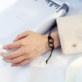 Punk Style,  50 Degree Gray Leather Handcuff Bracelet