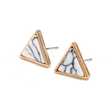 Marble Geometric Earrings