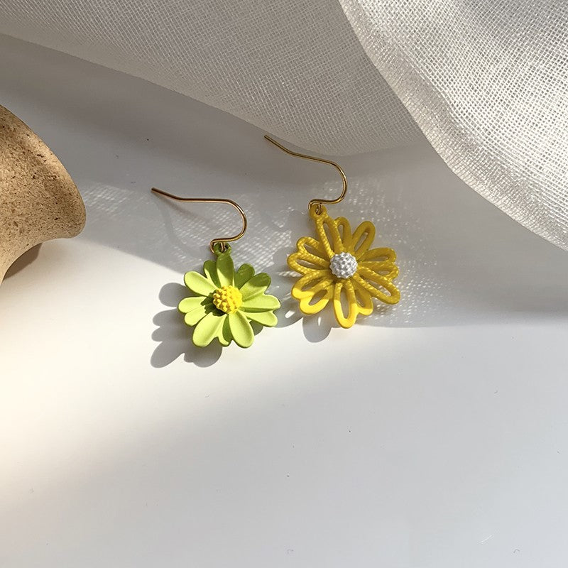 Korean temperament simple female forest earrings