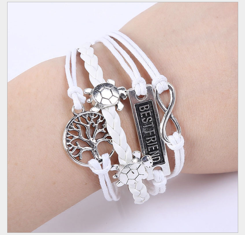 European and American big-name multi-layer woven bracelet bracelet rope
