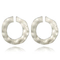 Geometric irregular circle round earrings