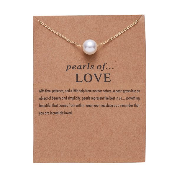 Gold-plated paper card necklace