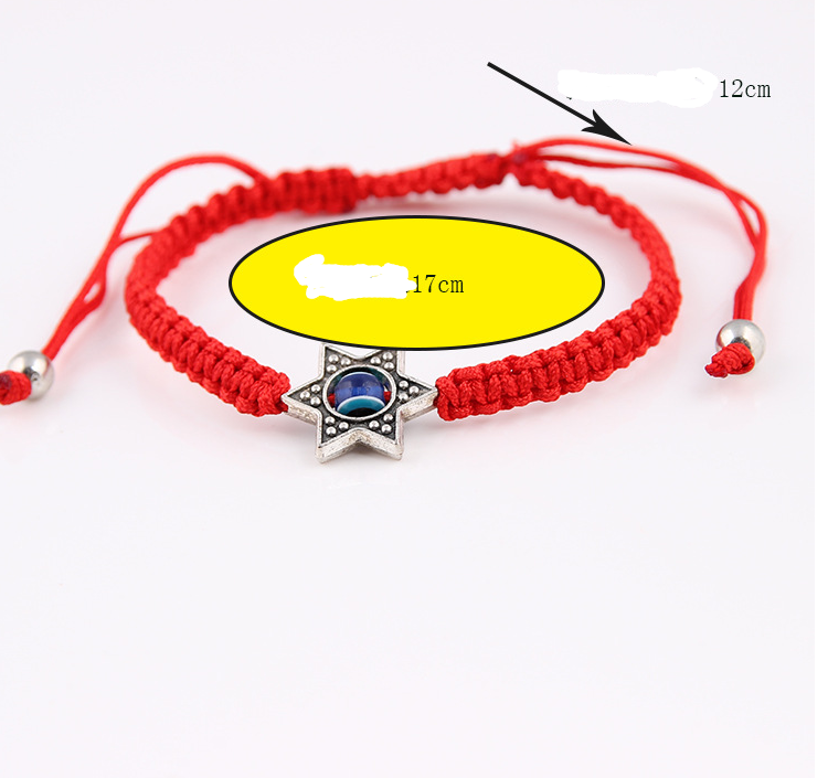 Bracelet hand-knitted Korean silk red rope men and women models small gifts this year lucky hand palm