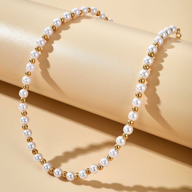 New Women's Simple Elegant Freshwater Pearl Necklace