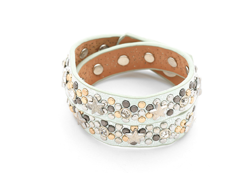 Diamond Circle Stud Bracelet