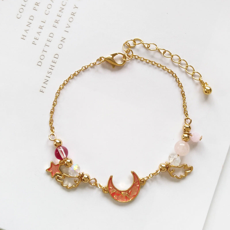 Fantasy Moon Star Bracelet Wing Crystal Ball Accessories