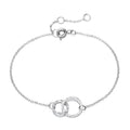 Stainless steel 8 - word bracelet bracelet