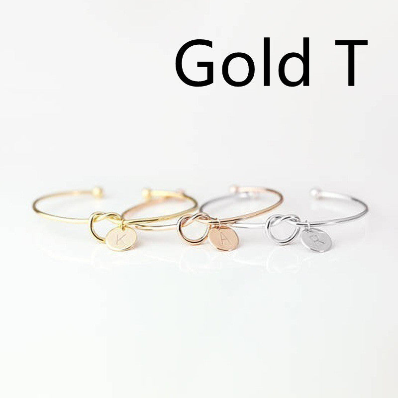 European And American Fashion Dead Knot Letter Bracelet
