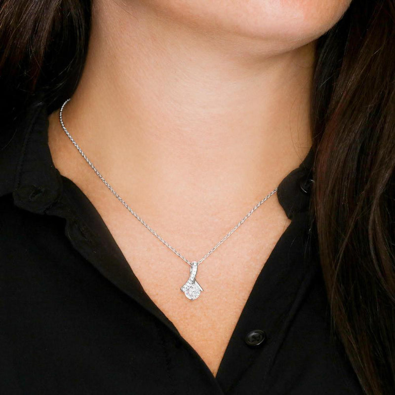 Women's Herringbone Miniature Zircon Inlaid Necklace