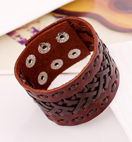 European And American Foreign Trade Export Jewelry Punk Cowhide Bracelet