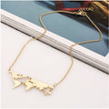 Personality Exaggerated World Combination Pendant Necklace