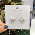 Sweet temperament simple earrings