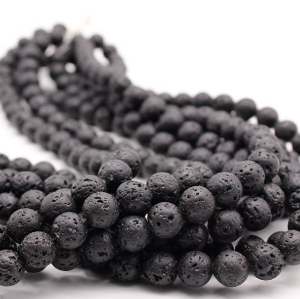 Volcanic stone loose beads