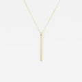 One word pendant simple stick necklace ，