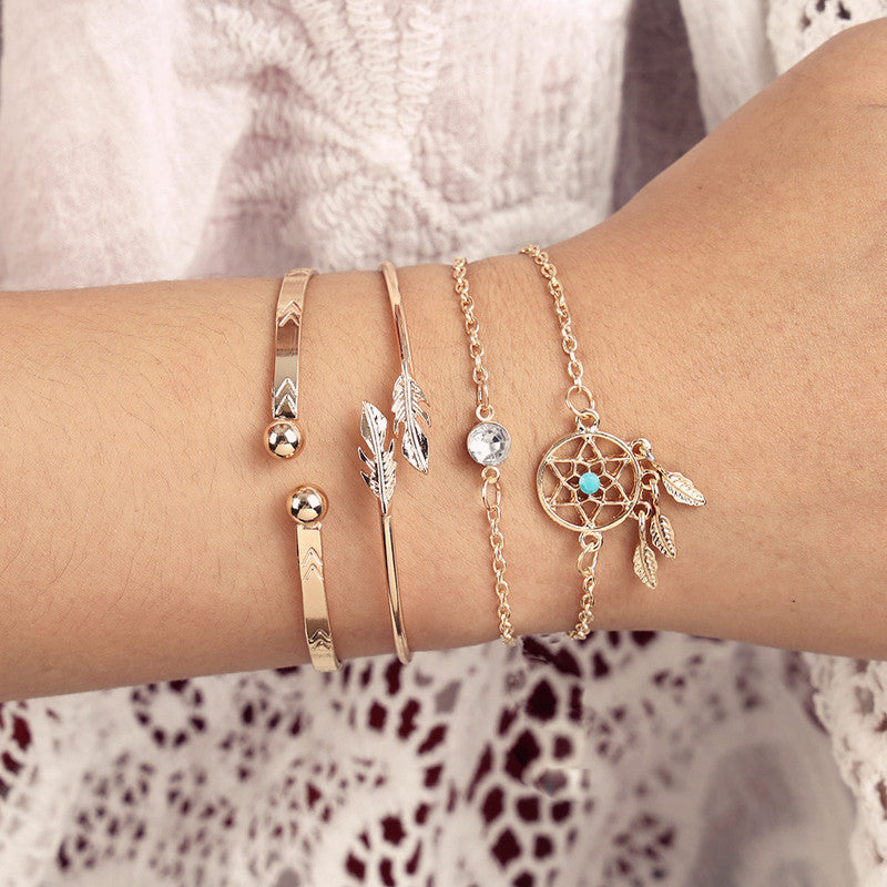 Multi-layer fashion bracelet set