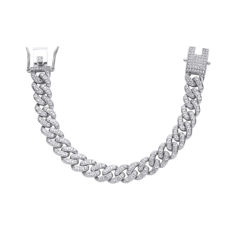 Men's Fashion Alloy Hip Hop Cuban Bracelet