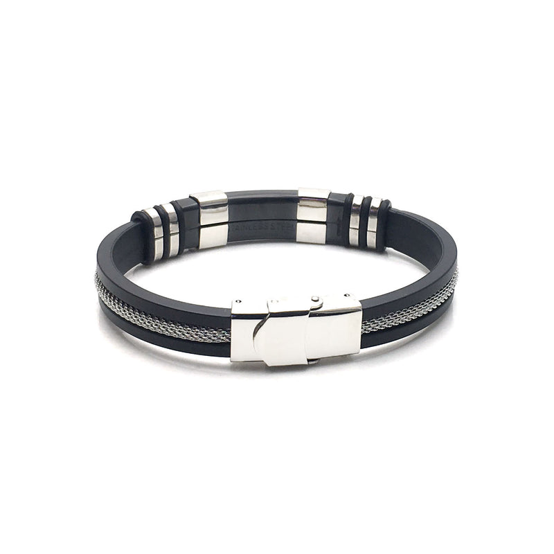 Titanium steel silicone bracelet