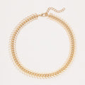 Fishbone Chain Short Necklace Clavicle Women's Necklace