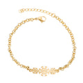Stainless Steel Snowflake Bracelet