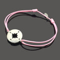 Compass Stainless Steel Charm Wish Bracelet