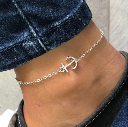 Fashion anklet alloy anchor anklet