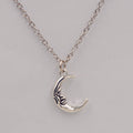 Moon Sun Short Necklace Unisex Alloy Electroplating Tattoo Pendant