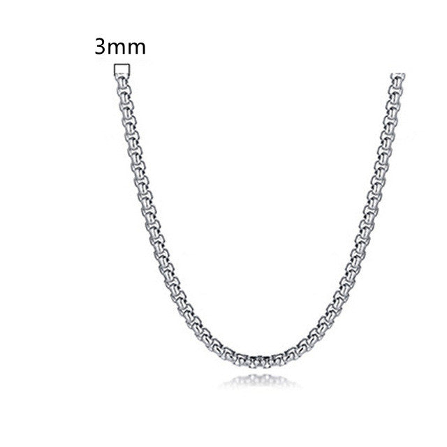 Square Pearl Stainless Steel Interlocking Chain