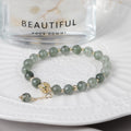 Tassel Light Luxury Green Hair Crystal Bracelet