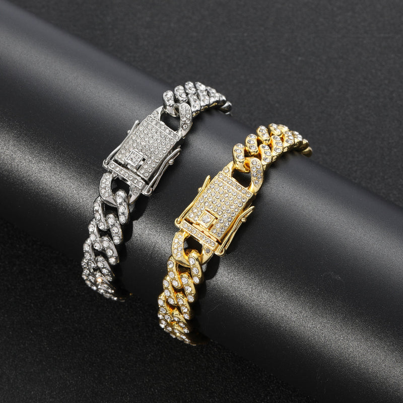 Men's Fashion Alloy Hip Hop Cuban Bracelet