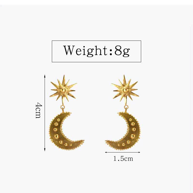 Ladies Street Fashion Irregular Geometric Earrings