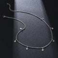 Stainless Steel Gold Silver Color 7 Star Choker Necklace for Women Dainty Star Necklace Statement Jewelry