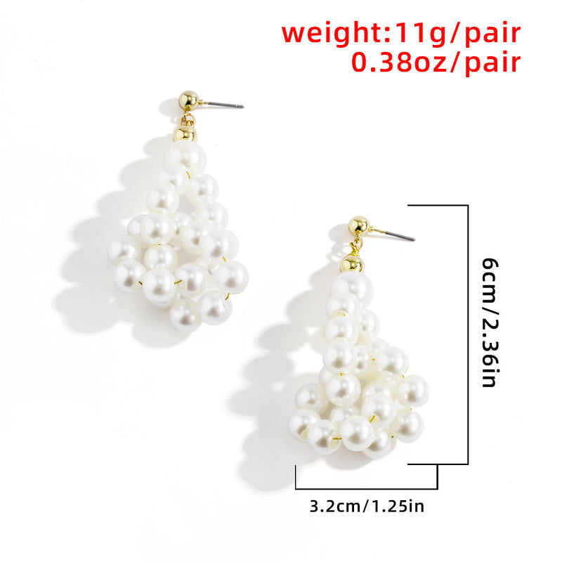 Fashion Baroque Pearl Earrings Retro