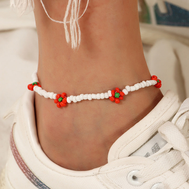 Bohemian Beach Resort Style Daisy Anklet