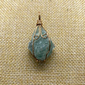 Hand-Wound Twisted Irregular Crystal Rough Stone Necklace