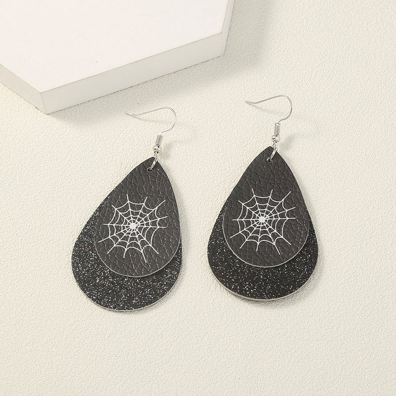 Simple Geometric Personality Halloween Earrings