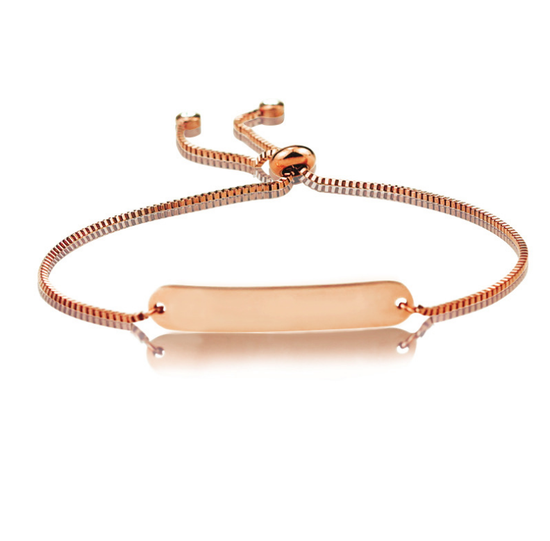 Stretch bracelet  rectangular accessories diy lettering customized adjustable size