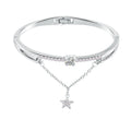 Women's Fashion Simple Pentagram Diamond Bracelet